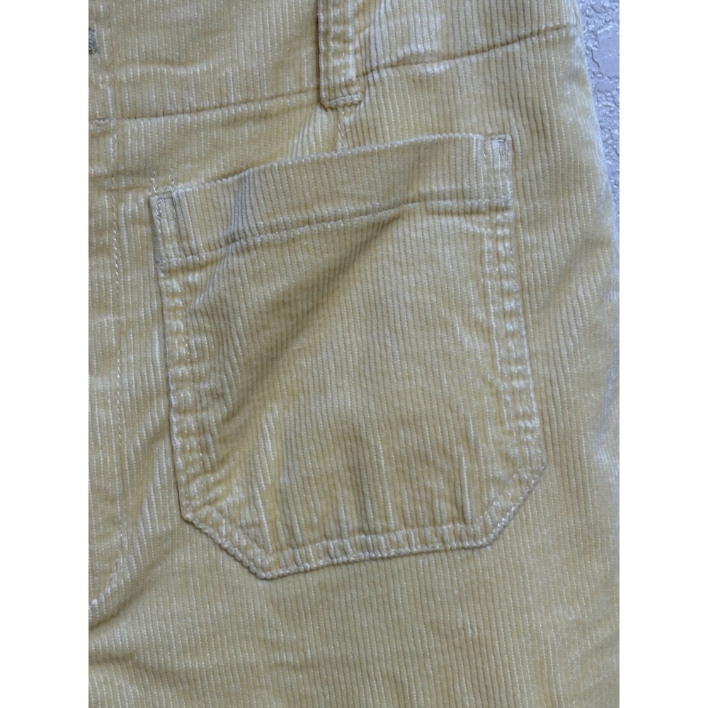 Maeve Anthropologie The Colette Cropped Wide-Leg Corduroy Pants Yellow Size 31 - Picture 8 of 10